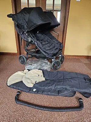 £200 • Buy Baby Jogger City Mini GT All Terrain Double Buggy With Accessories 