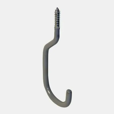 Crawford SMALL BIKE HOOK 2 Pc Hang 13 Lb Capacity Vinyl Coating Gray Steel SS18 • $9.55