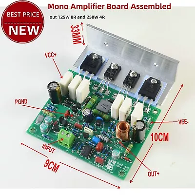 Mono Power Amplifier Board W/ Output Power 125W 8R 250W 4R QUAD606 Assembled • $18.52