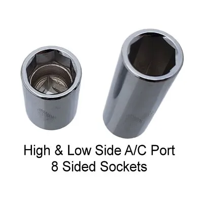 R134A High & Low Side Octagon Socket For AC Port Valves Fits 98134 / 98234 • $19.49