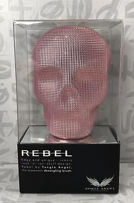 Tangle Angel Pro. REBEL Pink Chrome Detangling Hairbrush Demon Skull Brush 11cm • £12.99