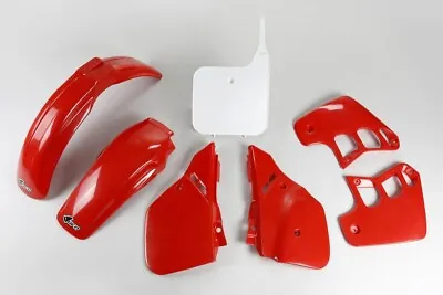 Set Plastic Fairings Honda CR 125 1989-1990 Red White UFO Plast Replica 1989 • $211.06