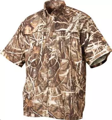 Drake Waterfowl 26012-S 260 Camo ShortSleeve Vented Shirt Max4 Small • $55.28