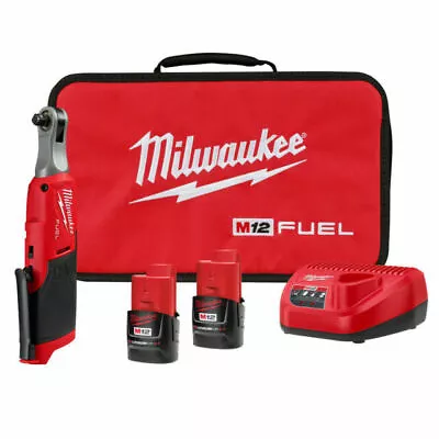 MILWAUKEE 2567-22 M12 FUEL 3/8  High Speed Ratchet Kit NEW • $218.49