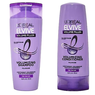 L'oreal Elvive Volume Filler Shampoo & Conditioner Set For Fine Hair 12.6 Oz • $13.99