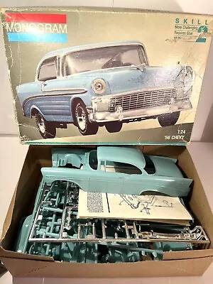 1956 Chevy Hardtop ~ Monogram 1/24 2239 Model Kit ~ Open Box Unassembled • $22