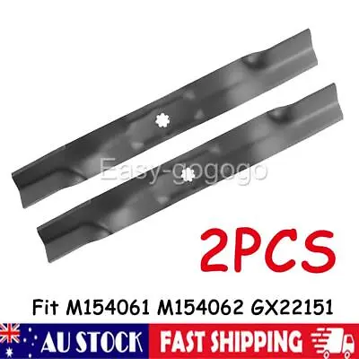 2pcs 42  Mulching Blades For John Deere 7 Point Star Hole Gx22151 Hardened Steel • $34.05