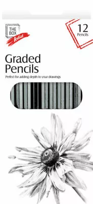 Graded Pencils Charcoal Water Colour &  Drawing Set Of School Hb Artist Colour • £2.85