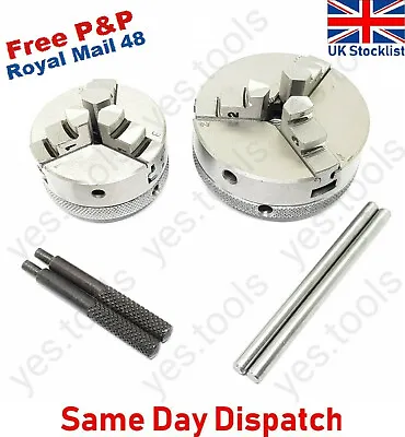 Mini Lathe Chuck 3 Jaw Self Centering 50mm 65mm MT 1 2 3 Engineers Watch Makers  • $138.28