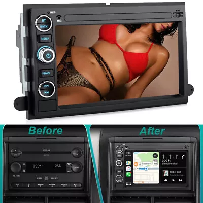 For Ford Mustang 2005-2009 Android Auto Apple CarPlay Car Stereo Radio GPS WIFI • $149.35