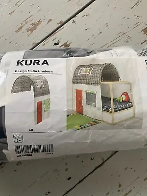 IKEA KURA Bed Tent House Pattern With Curtain  - BRANDE NEW - DISCONTINUED • £54