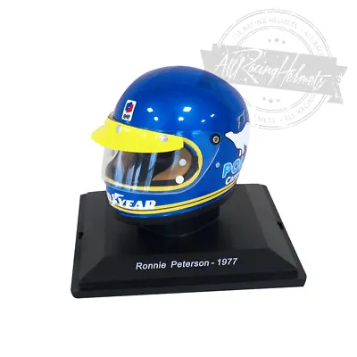 Ronnie Peterson 1977 Formula One Season F1 1:5 Mini Scale Replica Helmet NEW • $56.95