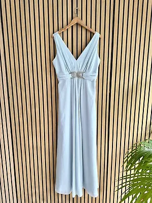 Jenny Packham Designer Mint Green Maxi Prom Gown Bridesmaid Dress Uk 14 • £40
