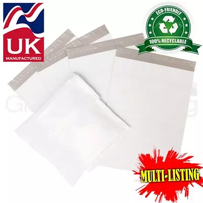 Strong White Postal Plastic Postage Poly Mailing Bags Mailers *all Sizes/qty's* • £214