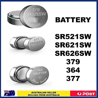 SR521SW 621SW 626SW 364 377 379 AG4  AG6 Watch Battery Cell • $2.75