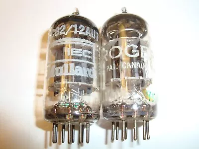 One Pair Of Mullard  12AU7 Tubes One Branded Rogers • $85