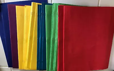 Multi-Colors Pack Of 27 Folders With 2 Pockets & 3 Prong Fastners • $24.99