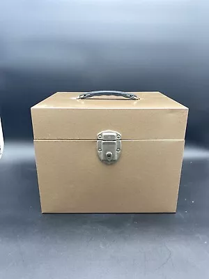 $34.99 • Buy Vintage USA Excelsior Stamford Conn Metal File Locking Box With 2 Keys EUC