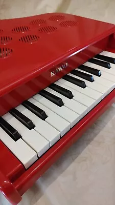 Kawai Mini Grand Piano Toys For Kids Red 25 Keys Made In Japan Used Tested • $49.99