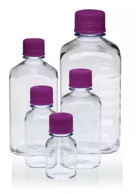 VWR Square/ Octagonal Media Bottle Autoclavable & Clear 1000ml Box Of 48/CS • $200