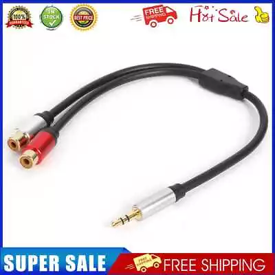 3.5mm 1/8 Inch TRS Stereo Male To Dual RCA Female Audio Adapter Y Splitter Cable • $10.77