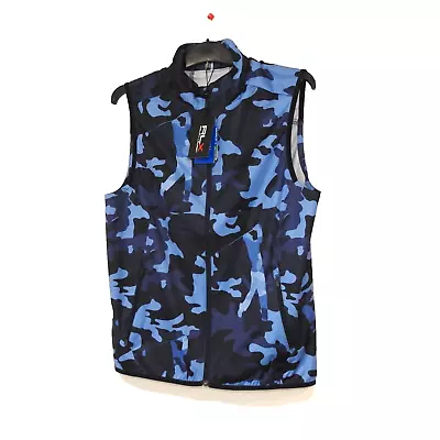 BNWT RLX Ralph Lauren Stratus Blue Camouflage Size Small Gilet Vest RRP219 • £49.99