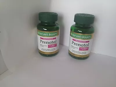 Nature's Bounty Prenatal. Lot/2  Multivitamin W/200 Mg Of DHA 12/2025 • $24.99