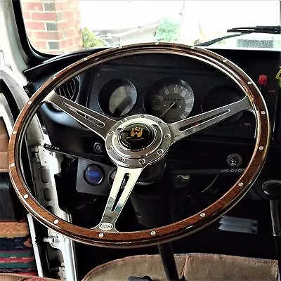 Wolfsburg Steering Wheel T2 Wood Bay Window For VW Late Bus Camper 17  AAC185 • $589.75