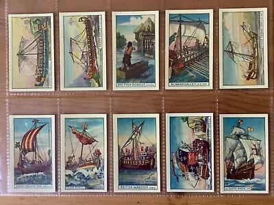 Cigarette Cards MURRAY SONS & CO THE STORY OF SHIPS 1940 • £9