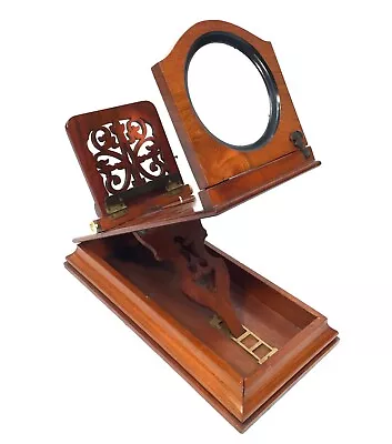 £199 • Buy Antique Victorian Wooden Graphoscope / Stereo Card Picture Viewer / Mahogany