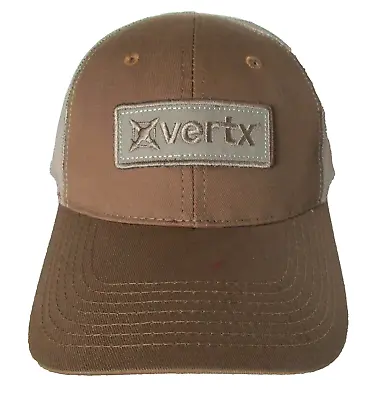 Vertx Hat Trucker Ball Cap Mesh Back Strapback Coyote Brown Embroidered Patch • $27.64