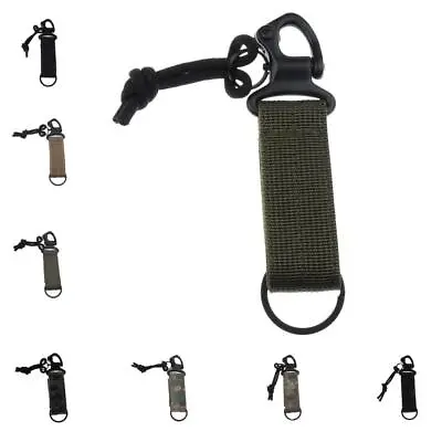 Nylon Multifunctional  Harness D Ring Belt Clip Carabiner Keychain Hook • £7.64