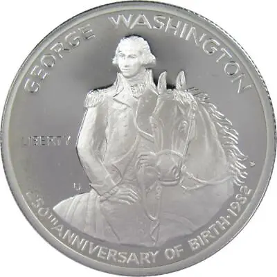 $20.99 • Buy George Washington Commemorative 1982 S 90% Silver Half Dollar Proof 50c Coin