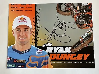 RYAN DUNGEY 8.5”x11” Photo Signed Autographed Dirt Bike KTM Racing • $30