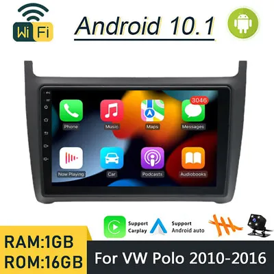 9  Android 10.1 Car Radio Stereo GPS Navi WiFi Carplay FM For 2010-2016 VW Polo • $152.18