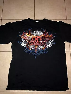 AEROSMITH Black T-Shirt (MEDIUM) • $22