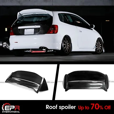 Type MUG Carbon & FRP Hatchback Roof Wing Spoiler Kit For 02-05 Honda Civic EP3 • $638