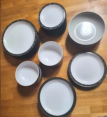 Denby Stripe & Jet Matching Tableware - Sold Individually - Good Used Condition • £17.50