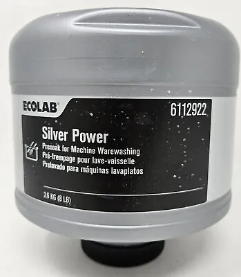 Ecolab 6112922 Silver Power Presoak For Machine Warewashing 8lbs Qty 2 Exp 09/24 • $199.99