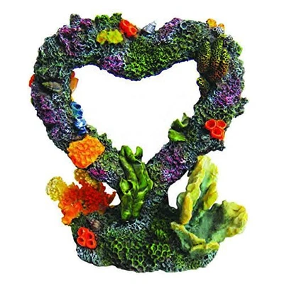 $40.51 • Buy Aquarium Ornaments Resin Big Heart Aquarium Supplies For Theme Decorations Fish 