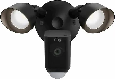 Ring - Floodlight Cam Plus Outdoor Wired 1080p Surveillance Camera - Black • $139.99