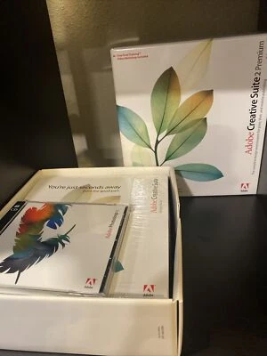 $95 • Buy Adobe Creative Suite 2 Premium Windows Education + CS3 Design Standard Keycodes