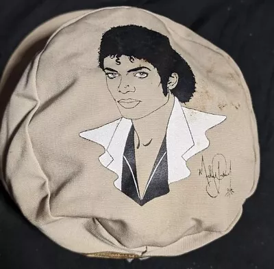 Vintage Michael Jackson Thiller Painters Hat 80’s Signature Portrait Made In USA • $24.91