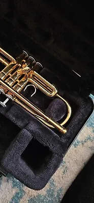 Yamaha Student Trumpet W/Hard Case & Valve Oil Brass SN D83356 • $550