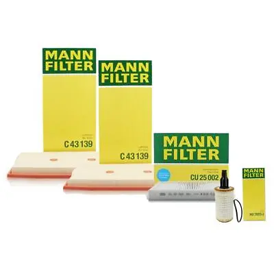 Mann Engine Oil Paper Cabin 2 Air Filter Service Kit For W166 ML350 3.5L 276.955 • $69.95