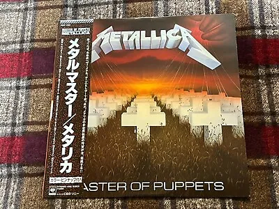 Metallica Master Of Puppets Cbs 28ap 3169 Vinyl Japan Lp Obi Pinup B • $299