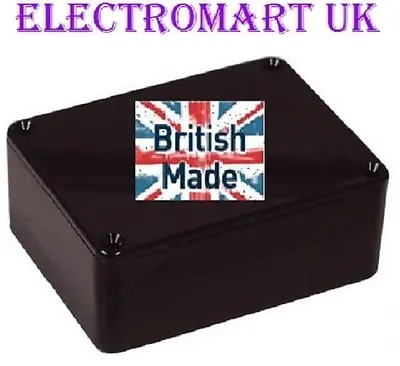 Abs Black Plastic Electronics Project Box Enclosure 79 X 61 X 40mm • £7.98