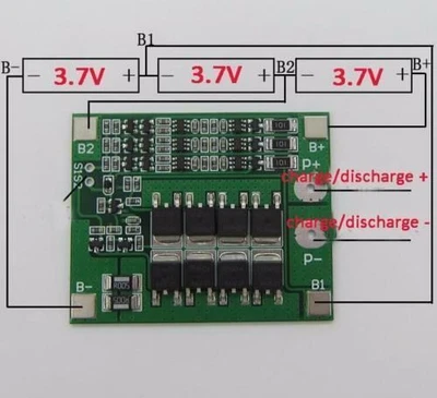 £9.95 • Buy 3S 12V 25A BMS  LiPo Li-ion Battery Balanced EBike UK Seller UK Stocks