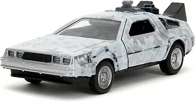 Jada 1:32 Scale Back To The Future 2 - Time Machine - Delorean - Frosted - 34785 • £22.99