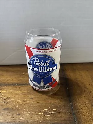 Pabst Blue Ribbon Beer Can Shaped 16 Oz Signature Pint Glass • $7.99